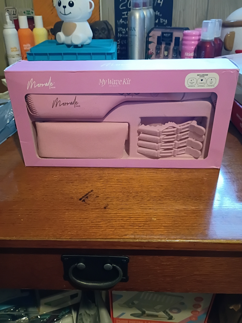 Mermade Hair My Wave Kit Pink Hair Styling Set